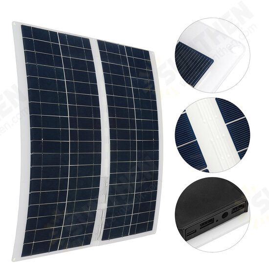 Solar Panel Kit Flexible Solar Panel for Camper Caravan Boat Car Battery 12V/18V Energy Charging