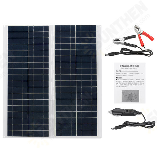 Solar Panel Kit Flexible Solar Panel for Camper Caravan Boat Car Battery 12V/18V Energy Charging