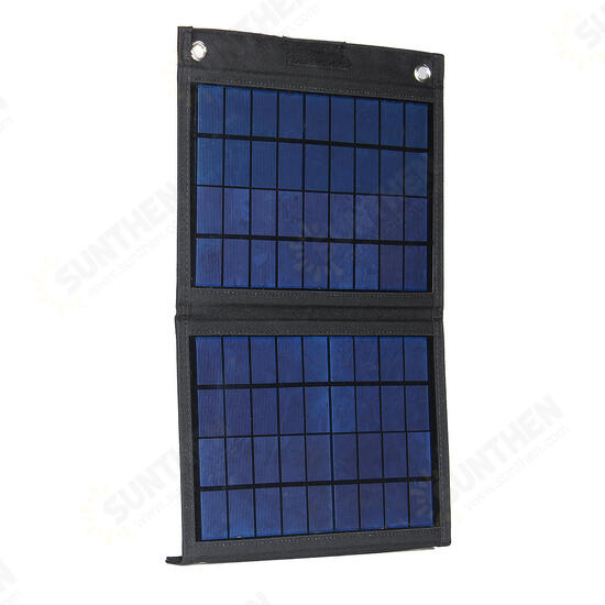 50W 18V Foldable Solar Panel Charger Solar Power Bank for Camping Hiking USB Backpacking Power Supply