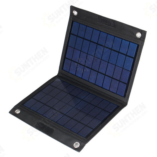 50W 18V Foldable Solar Panel Charger Solar Power Bank for Camping Hiking USB Backpacking Power Supply