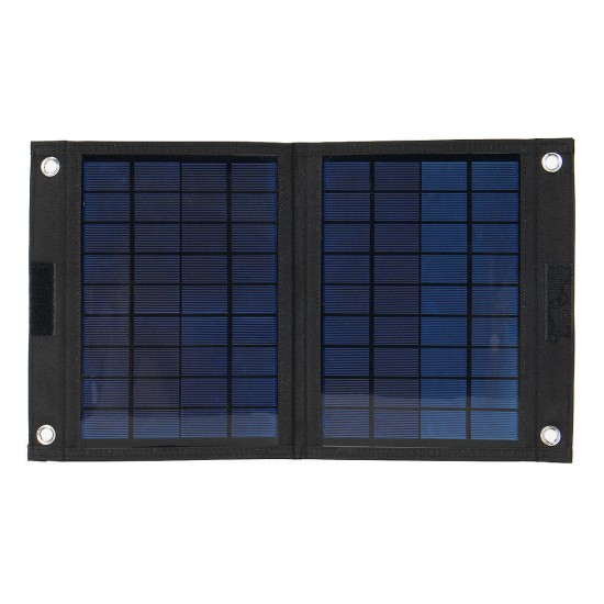 50W 18V Foldable Solar Panel Charger Solar Power Bank for Camping Hiking USB Backpacking Power Supply