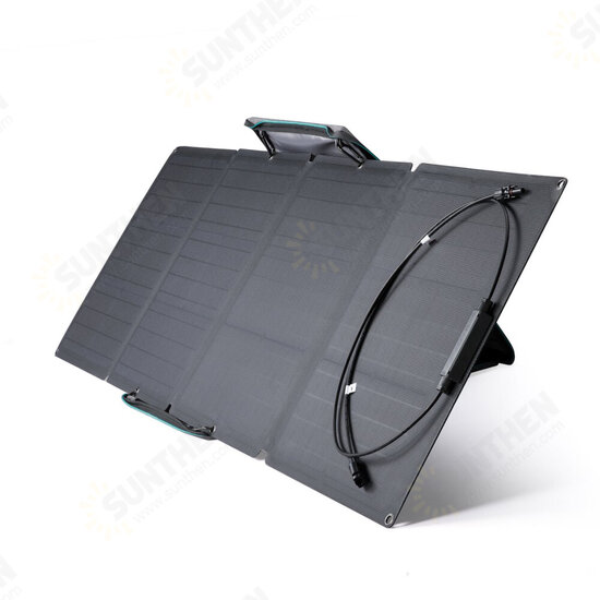 110W 21.6V Solar Panel Solar Portable Power System Battery Charge Solar Power Generation for Camping Home Mobile Use