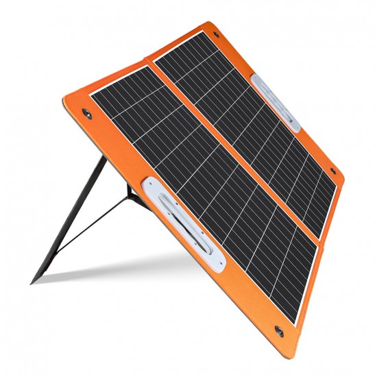 18V 60W Foldable Solar Panel Portable Solar Charger with DC Output USB-C QC3.0 for Phones Tablets Camping Van RV Trip