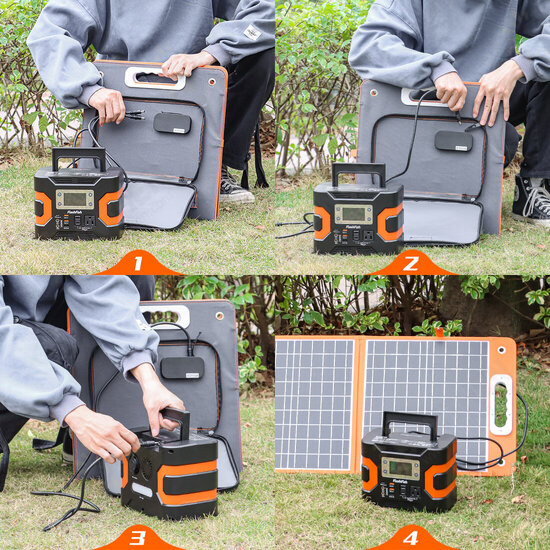 18V 60W Foldable Solar Panel Portable Solar Charger with DC Output USB-C QC3.0 for Phones Tablets Camping Van RV Trip