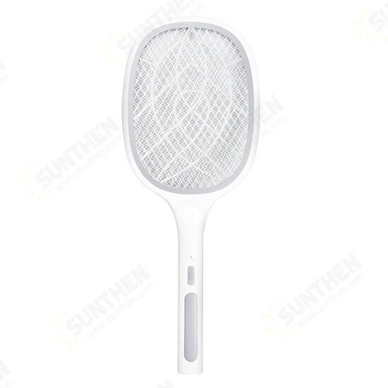 10/6LED Electric Flies Mosquito Swatter 3000V Anti Mosquito Fly Bug Zapper Racket Rechargeable Summer Trap Flies