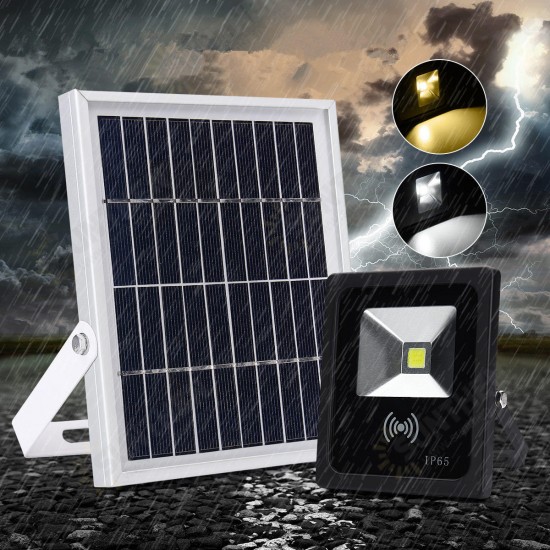 10W Solar LED Radar Induction Lamp Outdoor Lawn Garden Wall Light Landscape Lantern With Box