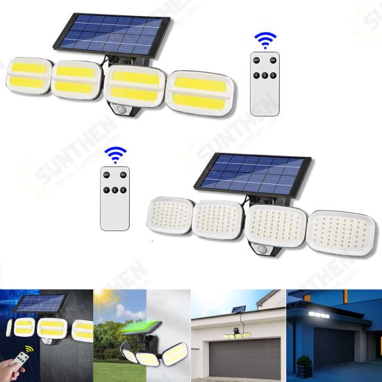 1200mAh Solar Wall Light Intelligent Human Sensor Light Super Bright Waterproof Outdoor Garden Camping Patio Lighting