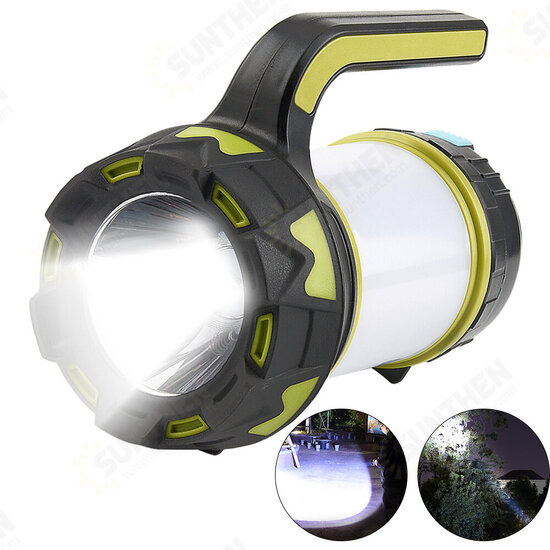 1500mAh Flashlight Strong Searchlight Rechargeable Spotlight Super Bright Handheld Spotlight LED Torch Outdoor Camping Mountaineering Fishing