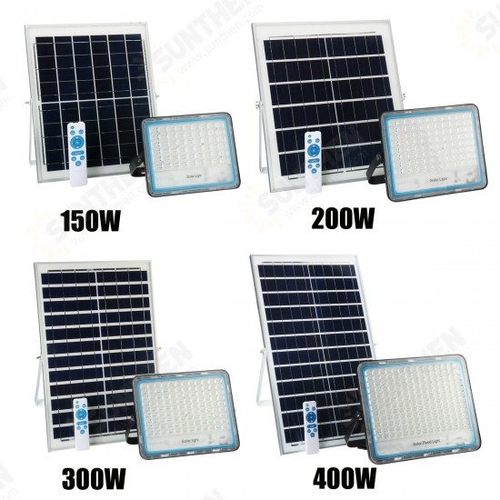 150W TO 400W Outdoor Remote Control Light 4Modes Waterproof Solar Flood Light Multi function Garden Light