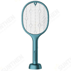 2-In-1 3000V Electric Mosquito Swatter Dual Mode Built-in Battery USB Rechargeable Outdoor Home Mosquito Killer