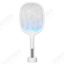 2 In 1 Electronic Fly Swatter Three-Layer Large Grid Intelligent Electric Mosquito Swatter With LED Light 1200mAh 3500V USB Rechargeable 2 In 1 Electronic Fly Swatter Three-Layer Large Grid Intelligent Electric Mosquito Swatter With LED Light 1200mAh 3500V USB Rechargeable