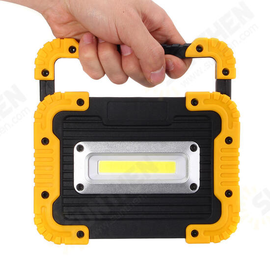 20led 10W 750LM COB LED Work Light USB Rechargeable Handle Flashlight Torch Outdoor Camping Lantern