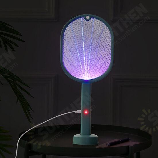 2700V Electric Mosquito Swatter Night Light Dual Mode Built-in 450mAh Battery USB Rechargeable Outdoor Home Mosquito Killer