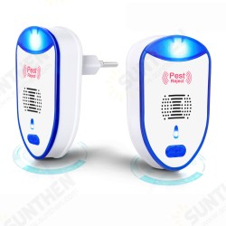 2PCS Multi-functional Mosquito Repeller Inverter Ultrasonic Mouse Repeller Indoor and Outdoor Insect Exterminator 2PCS Multi-functional Mosquito Repeller Inverter Ultrasonic Mouse Repeller Indoor and Outdoor Insect Exterminator