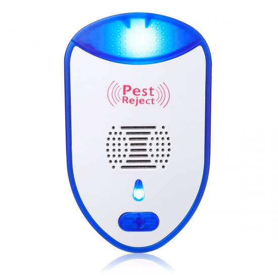 2PCS Multi-functional Mosquito Repeller Inverter Ultrasonic Mouse Repeller Indoor and Outdoor Insect Exterminator