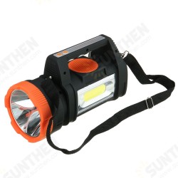 3-Modes Powerful Camping Lamp With COB Side Light Outdoor Portable Spotlight Built-in FM Bluetooth Function Outdoor Survival Supplies