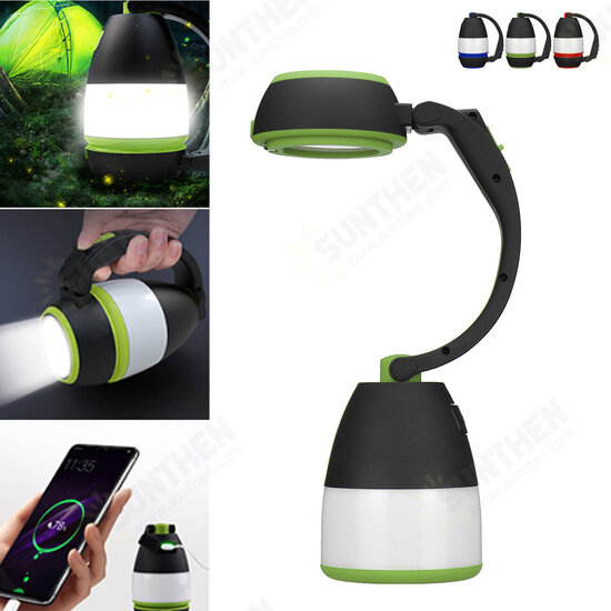 3-in-1 Flashlight 5W Desk Lamp 180° Adjustable Reading Light 3 Modes USB Rechargeable Camping Light with Power Bank Function 3-in-1 Flashlight 5W Desk Lamp 180° Adjustable Reading Light 3 Modes USB Rechargeable Camping Light with Power Bank Function