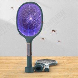3000V 5W Electric Fly Swatter USB/Solar Rechargeable Intelabe Bug Zapper with 3-Layer Safety Mesh 3000V 5W Electric Fly Swatter USB/Solar Rechargeable Intelabe Bug Zapper with 3-Layer Safety Mesh