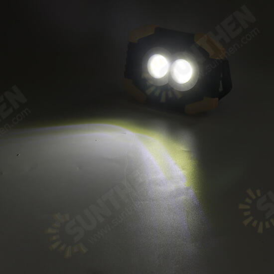 30W COB LED USB Solar Work Light Spotlight Waterproof 3 Modes Flood Lamp Outdoor Camping Tent Emergency Lantern