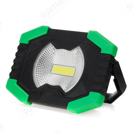 30W COB LED USB Solar Work Light Spotlight Waterproof 3 Modes Flood Lamp Outdoor Camping Tent Emergency Lantern