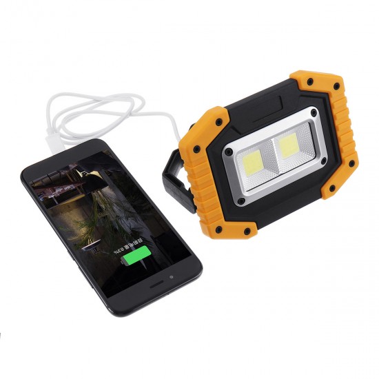 30W USB LED COB Outdoor 3 Modes Work Light Camping Emergency Lantern Flashlight Spotlight Searchlight Camping Light