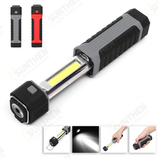 3W DC6V Retractable COB LED Work Light Flashlight Magnetic Emergency Lamp Outdoor Camping Lantern