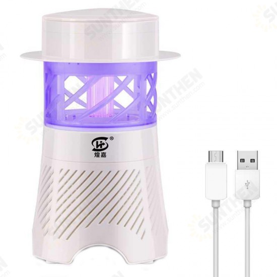 3W Electronic Mosquito Killer Lamp USB Insect Killer Lamp Bulb Pest Trap Light For Camping