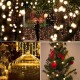 49FT Outdoor String Lights Shatterproof Remote Patio Lights With 15 Warm Yellow LED Bulbs Outdoor Waterproof Outdoor LED Lights