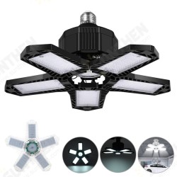 5 Leaf Foldable Camping Lamp LED Lantern Portable USB Rechargeable Garage Lamp For Tent Lighting