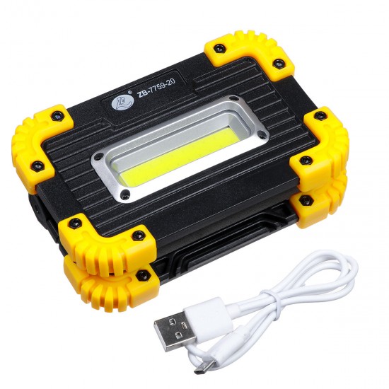 50W COB Work Light USB Charging 3 Modes Camping Light Floodlight Emergency Lamp Outdoor Travel