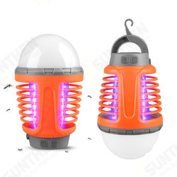 70 Lumens 2-in-1 LED Zapper Light Bulbs Mosquito Killer Lamp 4 Modes USB Rechargeable Hook Hanging Camping Light 70 Lumens 2-in-1 LED Zapper Light Bulbs Mosquito Killer Lamp 4 Modes USB Rechargeable Hook Hanging Camping Light