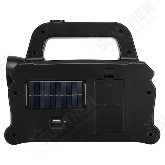 COB LED Solar Work Lights IP65 Waterproof 3 Mode USB Rechargeable Portable Floodlight Lamps Outdoor Camping