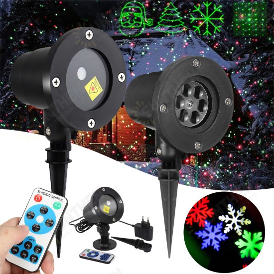 Christmas Party LED Light Full Sky Star Laser Projector Red Green Laser Lamp For Outdoor Garden Lawn