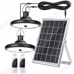 Double Head Solar Pendant Light Waterproof High Capacity Outdoor Indoor Solar Lamp Suitable For Courtyards Garages Etc Double Head Solar Pendant Light Waterproof High Capacity Outdoor Indoor Solar Lamp Suitable For Courtyards Garages Etc