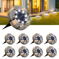 8 Pack Solar Ground Lights 8 LED Disk Solar Lights Outdoor Upgraded Garden Waterproof Bright In-Ground Lights for Pathway Walkway Driveway Lawn Yard Patio 8 Pack Solar Ground Lights 8 LED Disk Solar Lights Outdoor Upgraded Garden Waterproof Bright In-Ground Lights for Pathway Walkway Driveway Lawn Yard Patio