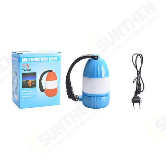 2 In 1 5W COB LED USB Solar Hand Light Table Lamp Waterproof Emergency Lantern Outdoor Camping