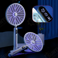 2-in-1 Electric Mosquito Swatter 5V 3W USB Type-C Charging LCD Display No Radiation Smart Counting Mosquito Zapper Swatter 2-in-1 Electric Mosquito Swatter 5V 3W USB Type-C Charging LCD Display No Radiation Smart Counting Mosquito Zapper Swatter