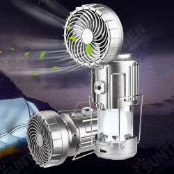 2-in-1 Solar Camping Light Portable Hanging Tent Lamp Rechargeable Cooling Fan Outdoor Camping Fishing Hiking 2-in-1 Solar Camping Light Portable Hanging Tent Lamp Rechargeable Cooling Fan Outdoor Camping Fishing Hiking