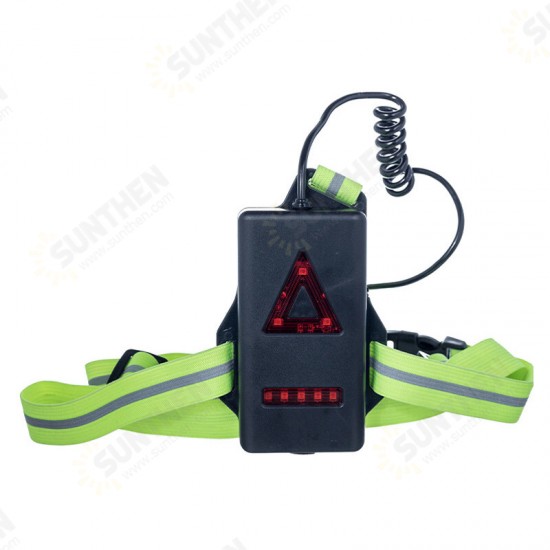 360LM XPG LED Camping Sports Night Running Light Chest Light Set USB Charging Safety Warning Lamp