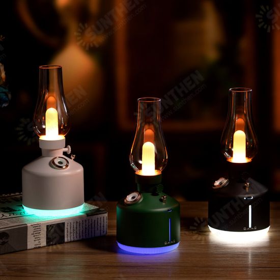 Colorful Camping Lights 2 Mode Wireless Humidifier Portable Retro LED Lights Outdoor Tent Lights