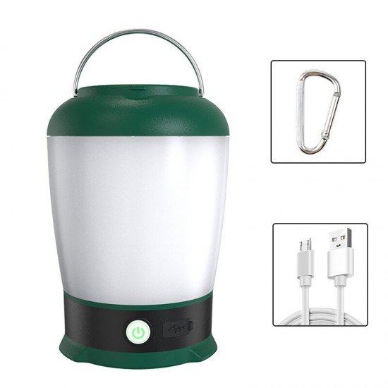 LED Camping Light Portable USB Rechargeable Tent Lantern Hang Fishing Night Lamp Waterproof Emergency Work Lights