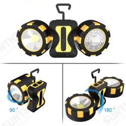 SL11 500 Lumens 10W COB LED Camping Light Double Head Magnetic Hook Up 4 Modes Emergency Flashlight Searchlight SL11 500 Lumens 10W COB LED Camping Light Double Head Magnetic Hook Up 4 Modes Emergency Flashlight Searchlight