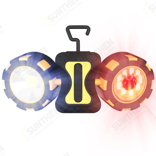 SL11 500 Lumens 10W COB LED Camping Light Double Head Magnetic Hook Up 4 Modes Emergency Flashlight Searchlight SL11 500 Lumens 10W COB LED Camping Light Double Head Magnetic Hook Up 4 Modes Emergency Flashlight Searchlight