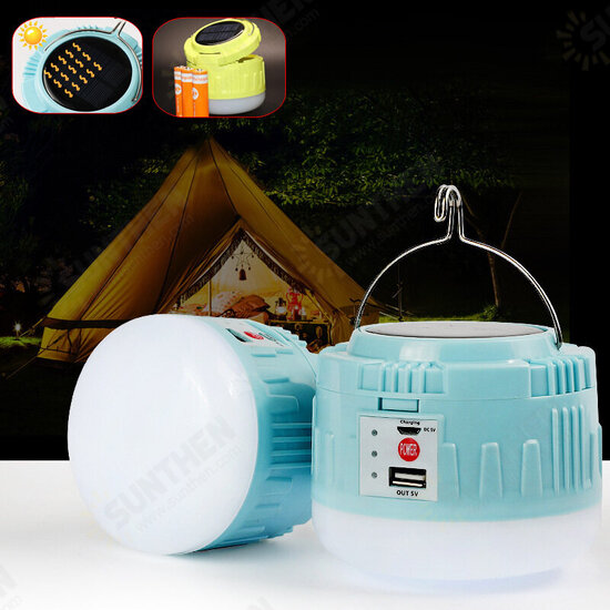 XC50 50W 10000K Solar LED Camping Light USB Rechargeable 4 Modes Adjustable Hanging Tent Lamp Power Bank