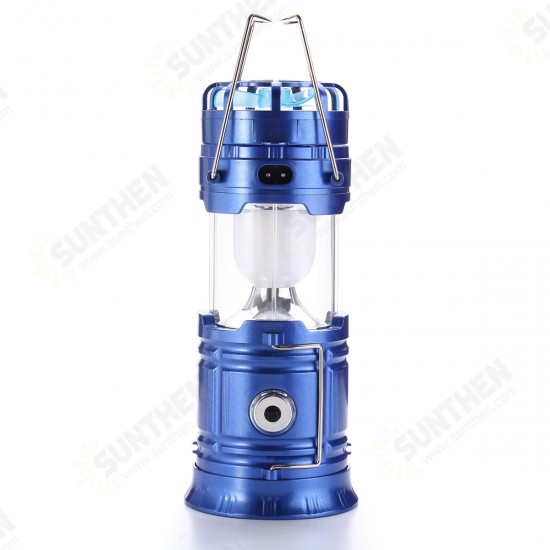 Portable Camping Tent Cool Fan Lantern LED Solar Rechargeable Tent Night Flashlight Lamp