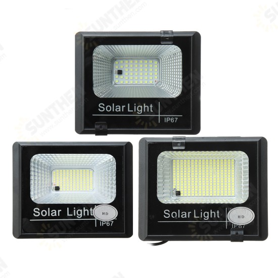 LED Solar Flood Light with Remote Control Wall Lamp IP67 Waterproof Solar Powered Lamp for Outdoor Garden Yard