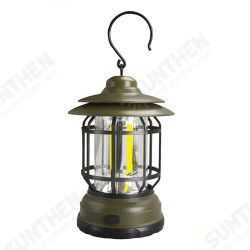 Outdoor COB Camping Lamp 300LM Retro Light Portable Emergency Lighting Tent Kerosene Lantern For Hiking Climbing Garden Yard Outdoor COB Camping Lamp 300LM Retro Light Portable Emergency Lighting Tent Kerosene Lantern For Hiking Climbing Garden Yard