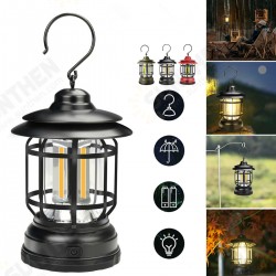 Outdoor COB Camping Lamp 300LM Retro Light Portable Emergency Lighting Tent Kerosene Lantern For Hiking Climbing Garden Yard Outdoor COB Camping Lamp 300LM Retro Light Portable Emergency Lighting Tent Kerosene Lantern For Hiking Climbing Garden Yard