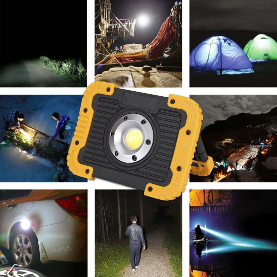 Outdoor Camping 750lm COB Tent Light USB Rechargeable Power Bank Work Maintenance Light