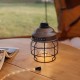 Outdoor Camping Light 5W 200LM 3600MA USB Charging Cage Pendant Light Iron Minimalist Retro Portable Pendant Lamp Metal Hanging Lamp